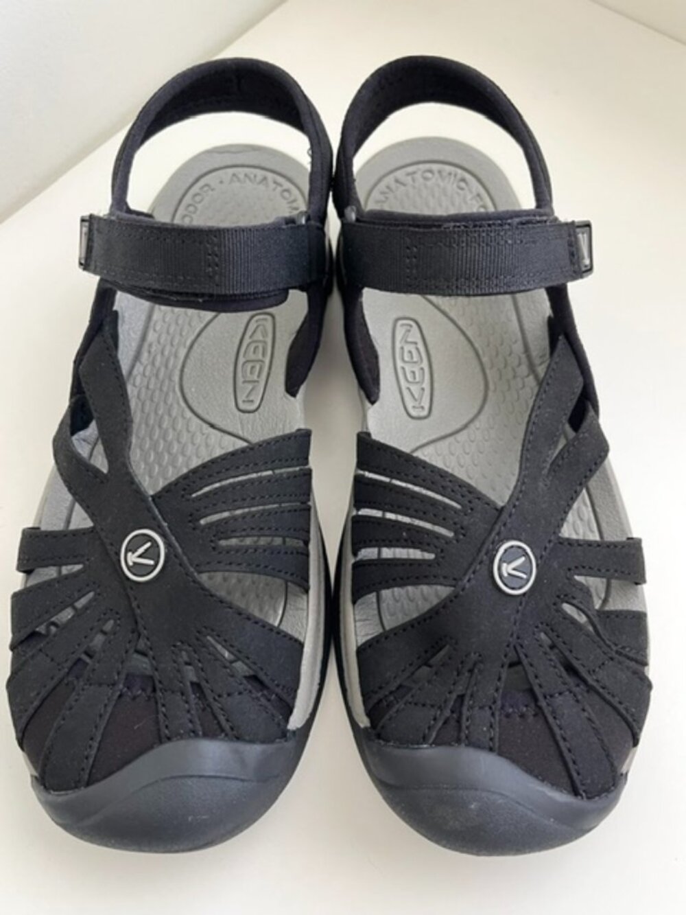 New! Keen Rose Slingback Sandals In Black/Neutral Grey | Size 7.5